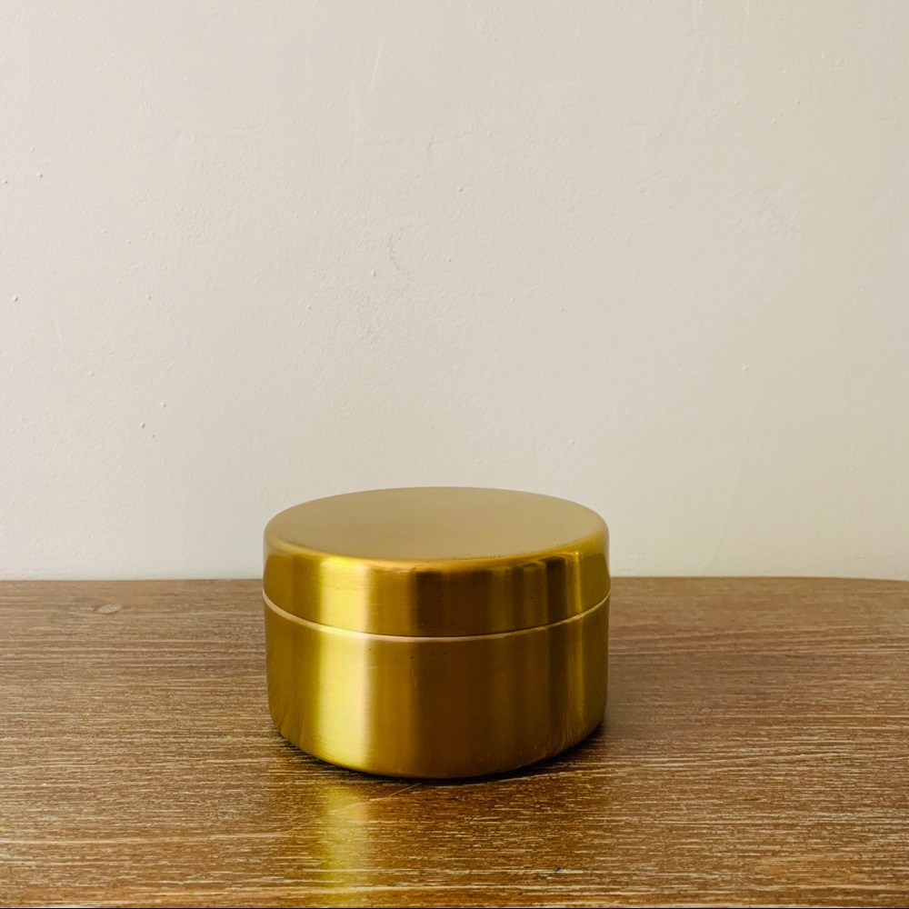 Bloomingville | Brushed Gold Iron Circle Box
